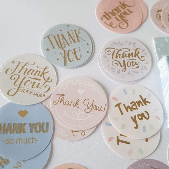 46 pcs Multicolored Thank You Stickers 1.38" in - Picture 11 of 13